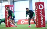 4 February 2020; Bundee Aki, right, and Robbie Henshaw during Ireland Rugby squad training at the IRFU High Performance Centre at the Sport Ireland Campus in Dublin. Photo by Ramsey Cardy/Sportsfile