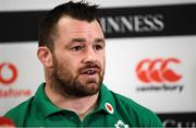 4 February 2020; Cian Healy during an Ireland Rugby press conference at the IRFU High Performance Centre at the Sport Ireland Campus in Dublin. Photo by Ramsey Cardy/Sportsfile