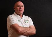 13 October 2017; Dave Connell, Head Coach of Republic of Ireland, during a Republic of Ireland U19 Women's Squad Portraits session at Johnstown House Estate in Meath. Photo by Matt Browne/Sportsfile
