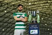 5 February 2020; Kian Clarke of Shamrock Rovers II during the launch of the 2020 SSE Airtricity League season at the Sport Ireland National Indoor Arena in Dublin. Photo by Harry Murphy/Sportsfile