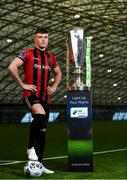 5 February 2020; Bohemian's Danny Grant during the launch of the 2020 SSE Airtricity League season at the Sport Ireland National Indoor Arena in Dublin. Photo by Harry Murphy/Sportsfile