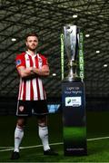 5 February 2020; Derry City's Conor Clifford at the launch of the 2020 SSE Airtricity League season at the Sport Ireland National Indoor Arena in Dublin. Photo by Harry Murphy/Sportsfile