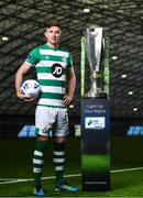 5 February 2020; Ronan Finn of Shamrock Rovers at the launch of the 2020 SSE Airtricity League season at the Sport Ireland National Indoor Arena in Dublin. Photo by Harry Murphy/Sportsfile