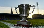 5 February 2020; A general view of the Collingwood Cup ahead of the Rustlers IUFU Collingwood Cup Final match between DCU and Ulster University at Dalymount Park in Dublin. Photo by Sam Barnes/Sportsfile