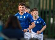 5 February 2020; Andrew Sparron of St Mary’s College leads his side out ahead of the Bank of Ireland Leinster Schools Junior Cup First Round match between Gonzaga College and St Mary’s College at Energia Park in Dublin. Photo by Daire Brennan/Sportsfile