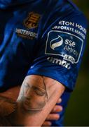 5 February 2020; A detailed view of a tatoo on the arm of Robbie McCourt of Waterford United during the launch of the 2020 SSE Airtricity League season at the Sport Ireland National Indoor Arena in Dublin. Photo by Stephen McCarthy/Sportsfile