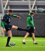 6 February 2020; Ross Byrne during Ireland Rugby squad training at the IRFU High Performance Centre at the Sport Ireland Campus in Dublin. Photo by Brendan Moran/Sportsfile