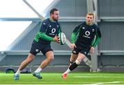 6 February 2020; Rob Herring, left, and Keith Earls during Ireland Rugby squad training at the IRFU High Performance Centre at the Sport Ireland Campus in Dublin. Photo by Brendan Moran/Sportsfile