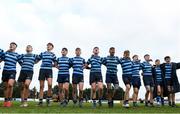 6 February 2020; Castleknock College players after the Bank of Ireland Leinster Schools Junior Cup First Round match between CBS Wexford and Castleknock College at Greystones RFC in Wicklow. Photo by Matt Browne/Sportsfile