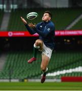 7 February 2020; Jacob Stockdale during the Ireland Rugby captain's run at the Aviva Stadium in Dublin. Photo by Ramsey Cardy/Sportsfile
