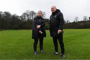 7 February 2020; FAI coach educators Pearl Slattery and Dave Bell during a UEFA Female-only B Licence Coaching Course at Fota Island Resort, Cork. Photo by Matt Browne/Sportsfile