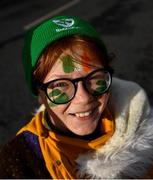 8 February 2020; Ireland supporter Siofra McGarrigle, from Co. Donegal, ahead of the Guinness Six Nations Rugby Championship match between Ireland and Wales at Aviva Stadium in Dublin. Photo by David Fitzgerald/Sportsfile