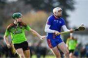 8 February 2020; Tim O’Mahony of Mary Immaculate College Limerick in action against Sean Downey of IT Carlow during the Fitzgibbon Cup Semi-Final match between Mary Immaculate College Limerick and IT Carlow at Dublin City University Sportsgrounds. Photo by Sam Barnes/Sportsfile