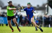8 February 2020; Gary Cooney of Mary Immaculate College Limerick in action against Jason Cleere of IT Carlow during the Fitzgibbon Cup Semi-Final match between Mary Immaculate College Limerick and IT Carlow at Dublin City University Sportsgrounds. Photo by Sam Barnes/Sportsfile