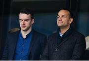 8 February 2020; An Taoiseach Leo Varadkar, T.D., right, with his partner Dr. Matt Barrett, prior to the Guinness Six Nations Rugby Championship match between Ireland and Wales at Aviva Stadium in Dublin. Photo by Brendan Moran/Sportsfile