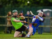 8 February 2020; Tim O’Mahony of Mary Immaculate College Limerick in action against Sean Downey of IT Carlow during the Fitzgibbon Cup Semi-Final match between Mary Immaculate College Limerick and IT Carlow at Dublin City University Sportsgrounds. Photo by Sam Barnes/Sportsfile