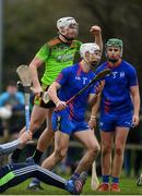 8 February 2020; Liam Blanchfield of IT Carlow celebrates after scoring his side's third goal during the Fitzgibbon Cup Semi-Final match between Mary Immaculate College Limerick and IT Carlow at Dublin City University Sportsgrounds. Photo by Sam Barnes/Sportsfile