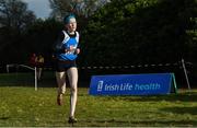 8 February 2020; Leah Toher of Claremorris AC, Mayo, on her way to winning the Girls under-17 Cross Country during the Irish Life Health National Intermediate, Master, Juvenile B & Relays Cross Country at Avondale in Rathdrum, Co Wicklow. Photo by Matt Browne/Sportsfile