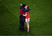 8 February 2020; Róisín Phelan and Cork manager Ephie Fitzgerald following the Lidl Ladies National Football League Division 1 Round 3 match between Dublin and Cork at Croke Park in Dublin. Photo by Stephen McCarthy/Sportsfile