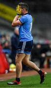 8 February 2020; Paddy Andrews of Dublin reacts after picking up an injury during the Allianz Football League Division 1 Round 3 match between Dublin and Monaghan at Croke Park in Dublin. Photo by Seb Daly/Sportsfile