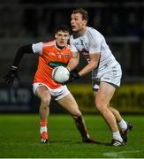 8 February 2020; Tommy Moolick of Kildare in action against Niall Grimley of Armagh during the Allianz Football League Division 2 Round 3 match between Armagh and Kildare at Athletic Grounds in Armagh. Photo by Piaras Ó Mídheach/Sportsfile