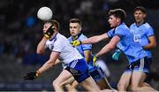8 February 2020; Philip Donnelly of Monaghan in action against Eoin Murchan and Liam Flatman of Dublin during the Allianz Football League Division 1 Round 3 match between Dublin and Monaghan at Croke Park in Dublin. Photo by Ray McManus/Sportsfile