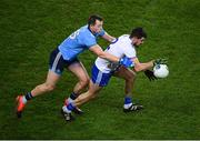 8 February 2020; Drew Wylie of Monaghan in action against Dean Rock of Dublin during the Allianz Football League Division 1 Round 3 match between Dublin and Monaghan at Croke Park in Dublin. Photo by Stephen McCarthy/Sportsfile