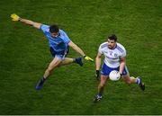 8 February 2020; Drew Wylie of Monaghan in action against David Byrne of Dublin during the Allianz Football League Division 1 Round 3 match between Dublin and Monaghan at Croke Park in Dublin. Photo by Stephen McCarthy/Sportsfile
