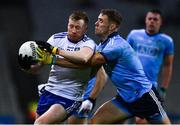 8 February 2020; Philip Donnelly of Monaghan in action against Paul Mannion of Dublin during the Allianz Football League Division 1 Round 3 match between Dublin and Monaghan at Croke Park in Dublin. Photo by Ray McManus/Sportsfile