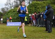 8 February 2020; Cian Gorham of Dromiskin AC, Louth, on his way to winning the boys under-15 Cross Country during the Irish Life Health National Intermediate, Master, Juvenile B & Relays Cross Country at Avondale in Rathdrum, Co Wicklow. Photo by Matt Browne/Sportsfile