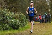8 February 2020; Cian Gorham of Dromiskin AC, Louth, on his way to winning the boys under-15 Cross Country during the Irish Life Health National Intermediate, Master, Juvenile B & Relays Cross Country at Avondale in Rathdrum, Co Wicklow. Photo by Matt Browne/Sportsfile