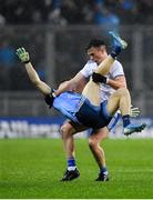 8 February 2020; Shane Carey of Monaghan tussles with Eoin Murchan of Dublin off the ball during the Allianz Football League Division 1 Round 3 match between Dublin and Monaghan at Croke Park in Dublin. Photo by Seb Daly/Sportsfile