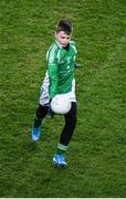 8 February 2020; Action between Erin Go Bragh and Whitehall Colmcille in the Cumann na mBunscol game at half time of the Allianz Football League Division 1 Round 3 match between Dublin and Monaghan at Croke Park in Dublin. Photo by Stephen McCarthy/Sportsfile