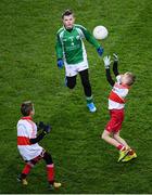 8 February 2020; Action between Erin Go Bragh and Whitehall Colmcille in the Cumann na mBunscol game at half time of the Allianz Football League Division 1 Round 3 match between Dublin and Monaghan at Croke Park in Dublin. Photo by Stephen McCarthy/Sportsfile
