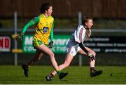 9 February 2020; Ailbhe Davoren of Galway in action against Niamh Boyle of Donegal during the 2020 Lidl Ladies National Football League Division 1 Round 3 match between Donegal and Galway at O'Donnell Park in Letterkenny, Donegal. Photo by Oliver McVeigh/Sportsfile