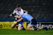 8 February 2020; Kieran Duffy of Monaghan and Paul Mannion of Dublin jostle before the start to the second half during the Allianz Football League Division 1 Round 3 match between Dublin and Monaghan at Croke Park in Dublin. Photo by Ray McManus/Sportsfile