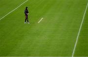 9 February 2020; Aidan O’Shea of Mayo walks the pitch prior to the Allianz Football League Division 1 Round 3 match between Meath and Mayo at Páirc Tailteann in Navan, Meath. Photo by Seb Daly/Sportsfile