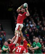 8 February 2020; Jake Ball of Wales during the Guinness Six Nations Rugby Championship match between Ireland and Wales at the Aviva Stadium in Dublin. Photo by Ramsey Cardy/Sportsfile