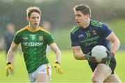 9 February 2020; Lee Keegan of Mayo in action against Bryan McMahon of Meath during the Allianz Football League Division 1 Round 3 match between Meath and Mayo at Páirc Tailteann in Navan, Meath. Photo by Seb Daly/Sportsfile