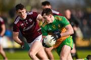 9 February 2020; Jamie Brennan of Donegal in action against Johnny Heaney of Galway during the Allianz Football League Division 1 Round 3 match between Donegal and Galway at O'Donnell Park in Letterkenny, Donegal. Photo by Oliver McVeigh/Sportsfile