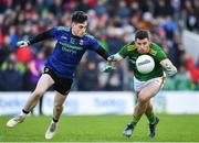 9 February 2020; Donal Keogan of Meath in action against James Durcan of Mayo during the Allianz Football League Division 1 Round 3 match between Meath and Mayo at Páirc Tailteann in Navan, Meath. Photo by Seb Daly/Sportsfile