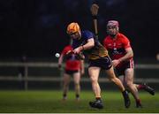 8 February 2020; Darren Mullen of DCU Dóchas Éireann in action against David Lowney of UCC during the Fitzgibbon Cup Semi-Final match between DCU Dóchas Éireann and UCC at Dublin City University Sportsgrounds. Photo by Sam Barnes/Sportsfile