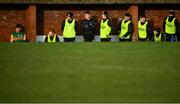 9 February 2020; David Clifford of Kerry, left, takes his seat on the substitutes bench after being sent off during the Allianz Football League Division 1 Round 3 match between Tyrone and Kerry at Edendork GAC in Dungannon, Co Tyrone. Photo by David Fitzgerald/Sportsfile