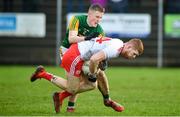 9 February 2020; Cathal McShane of Tyrone in action against Jason Foley of Kerry during the Allianz Football League Division 1 Round 3 match between Tyrone and Kerry at Edendork GAC in Dungannon, Co Tyrone. Photo by David Fitzgerald/Sportsfile