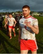 9 February 2020; Cathal McShane of Tyrone celebrates following the Allianz Football League Division 1 Round 3 match between Tyrone and Kerry at Edendork GAC in Dungannon, Co Tyrone. Photo by David Fitzgerald/Sportsfile