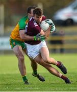 9 February 2020; Paul Conroy of Galway in action against Neil McGee of Donegal during the Allianz Football League Division 1 Round 3 match between Donegal and Galway at O'Donnell Park in Letterkenny, Donegal. Photo by Oliver McVeigh/Sportsfile