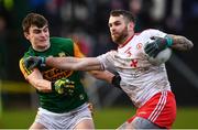 9 February 2020; Ronan McNamee of Tyrone in action against Seán O'Shea of Kerry during the Allianz Football League Division 1 Round 3 match between Tyrone and Kerry at Edendork GAC in Dungannon, Co Tyrone. Photo by David Fitzgerald/Sportsfile