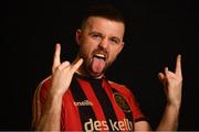 5 February 2020; Keith Ward during Bohemians squad portraits at IT Blanchardstown in Dublin. Photo by David Fitzgerald/Sportsfile