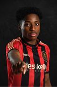 5 February 2020; Promise Omochere during Bohemians squad portraits at IT Blanchardstown in Dublin. Photo by David Fitzgerald/Sportsfile
