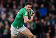 8 February 2020; Jacob Stockdale of Ireland during the Guinness Six Nations Rugby Championship match between Ireland and Wales at Aviva Stadium in Dublin. Photo by Brendan Moran/Sportsfile